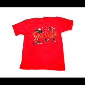 Vintage 80s Style Ski Club Teddy Tee